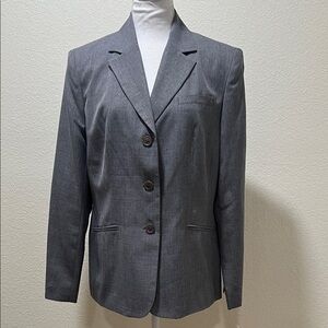 Classic Women's Gray Tailored Blazer Jacket NEW NO TAG